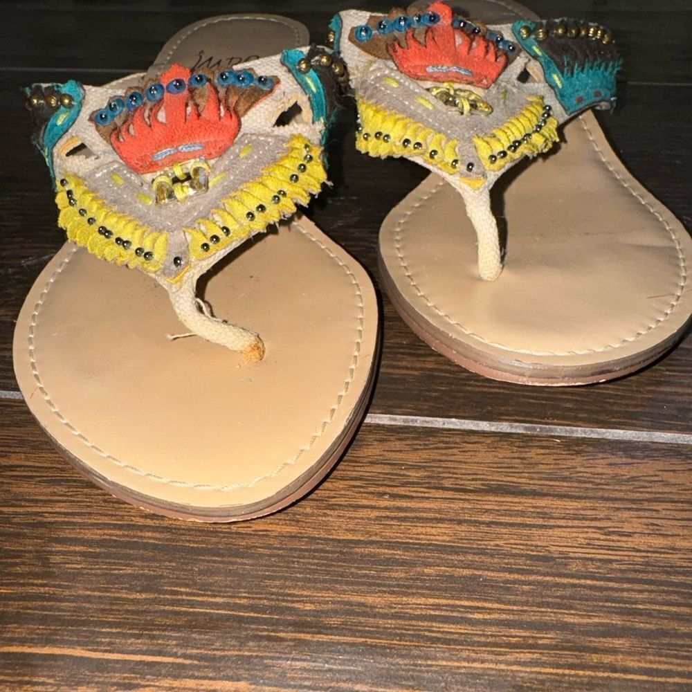 Impo RADICAL  wedge multi colored sandals sz 6 nwot - Picture 4 of 7